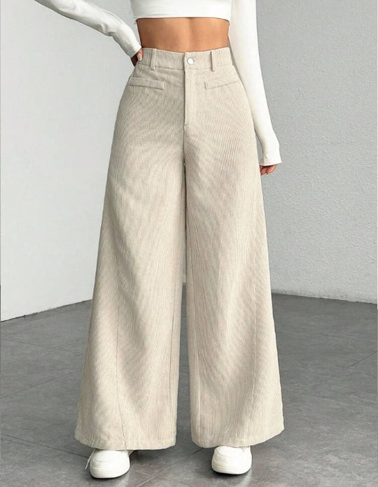 Damen Weite Cordhosen EB