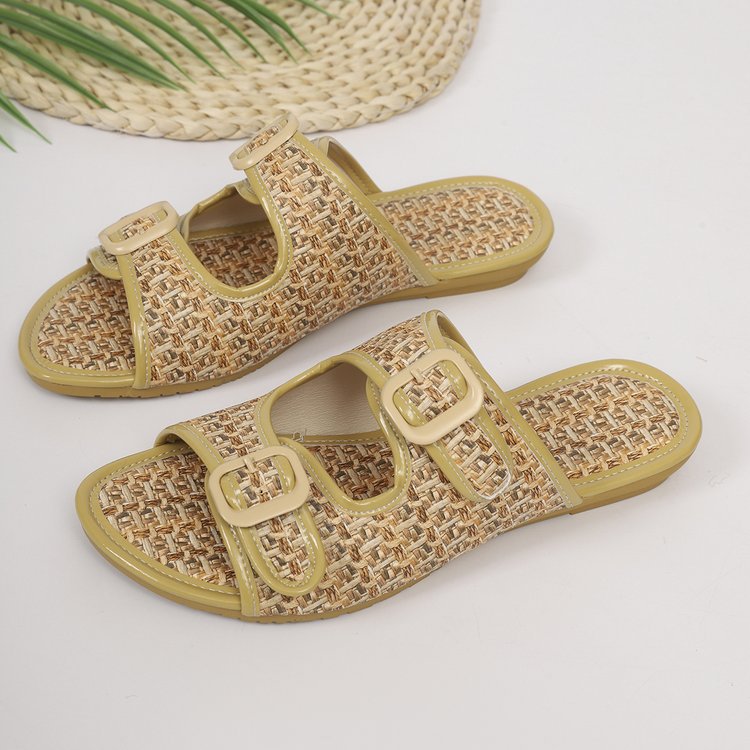 Damen Komfortable Riemchen-Sandalen mit doppelt verstellbaren Schnallen EB