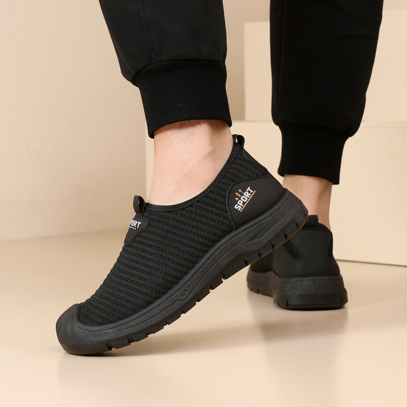 Damen Sportliche Slip-On Freizeitschuhe mit atmungsaktiver Struktur EB