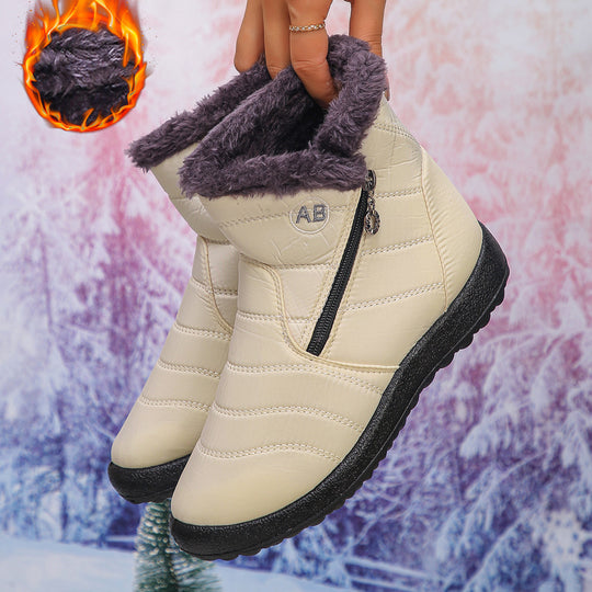 Damen Thermo-Winterstiefel mit kuscheligem Innenfutter und seitlichem Reißverschluss EB