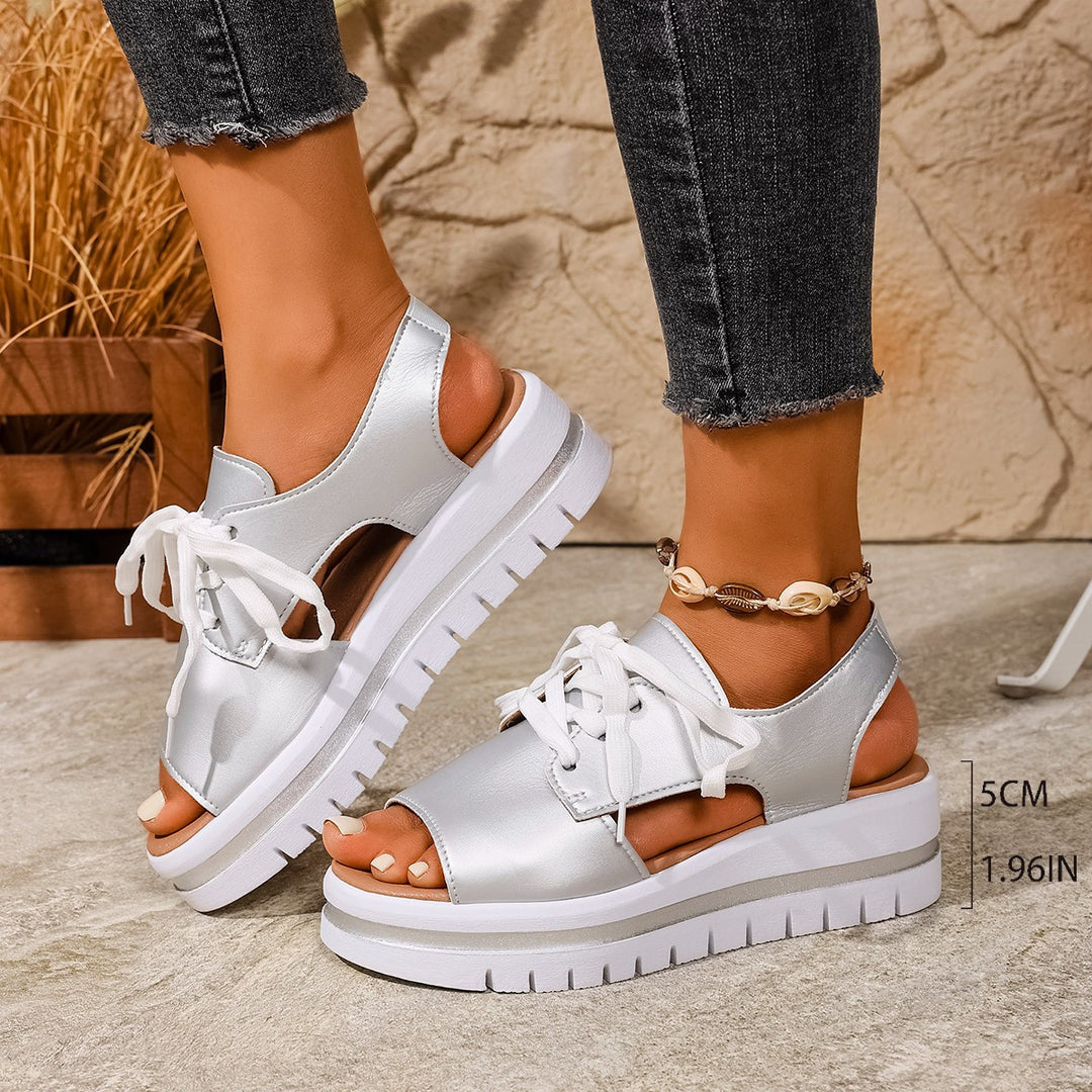 Damen modische Sandaletten mit offenen Zehen und frischem Design EB