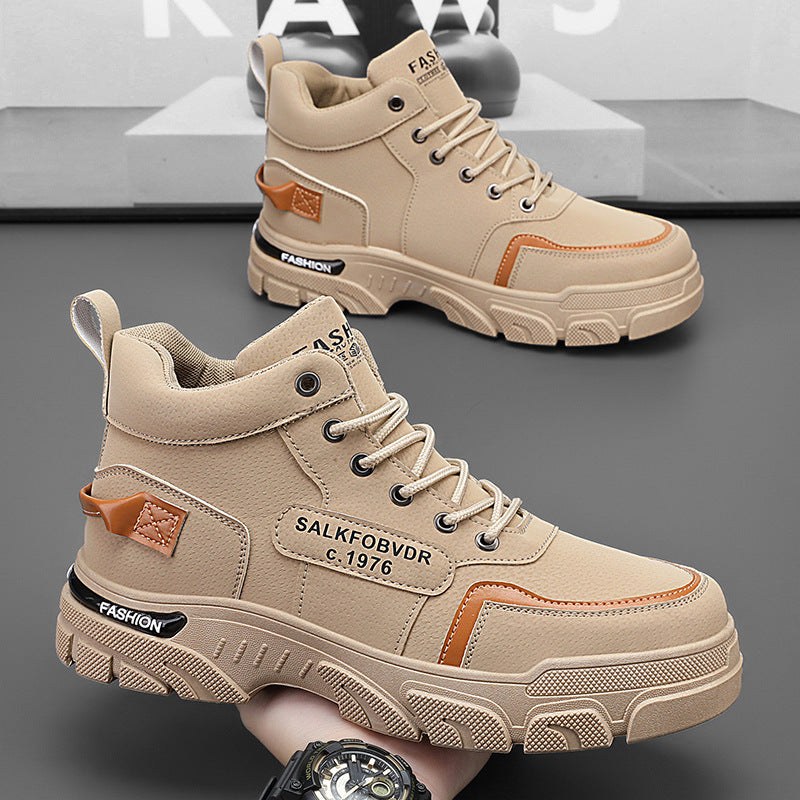 Herren hochgeschnittene modische Sneakers mit rutschfester Sohle und atmungsaktivem Obermaterial EB