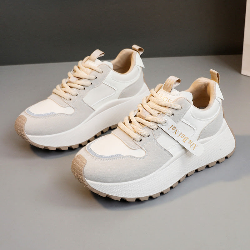 Damen Sportliche Chunky Sneakers mit atmungsaktiver Mesh-Oberfläche und rutschfester Sohle EB