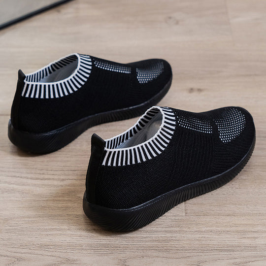 Damen atmungsaktive Sneakersocken mit elastischem Einstieg EB
