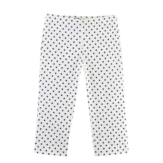 Damen Modische Culotte-Hosen im zeitlosen Punkte-Design EB