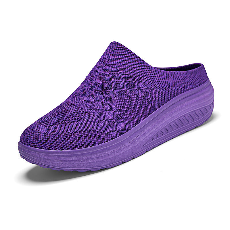 Damen Komfortable Slip-On Clogs mit atmungsaktivem Obermaterial EB