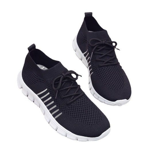 Damen Sportliche Lauf-Sneaker mit sehr atmungsaktivem Mesh-Obermaterial EB