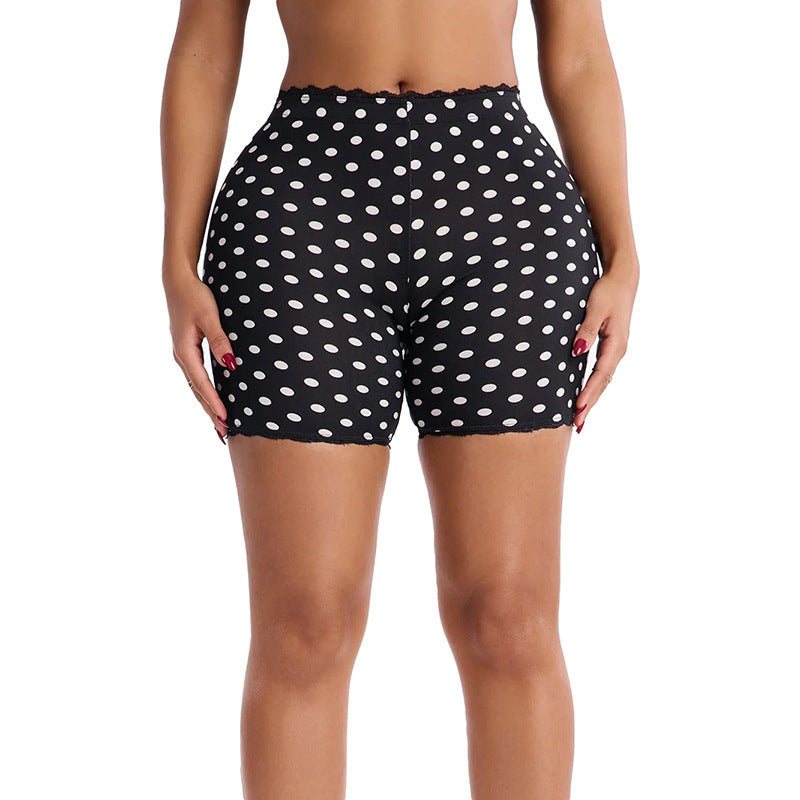 Damen Komfortable Shorts mit einzigartigem Fleckenmuster EB