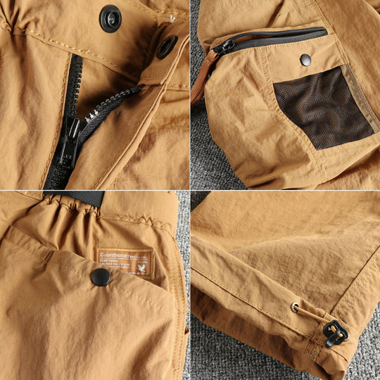 Herren Cargo-Hose mit multifunktionalen Taschen und verstellbarem Bund EB