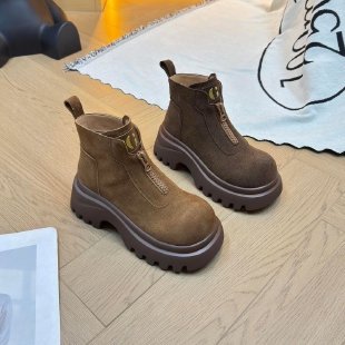 Damen Modische Chunky Stiefel mit robuster Profilsohle EB
