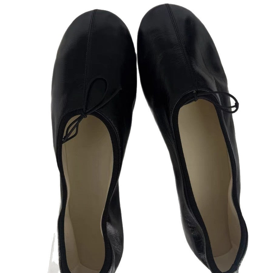 Damen Ballerinas mit Elegantem Knoten-Detail und Flexibler Sohle EB