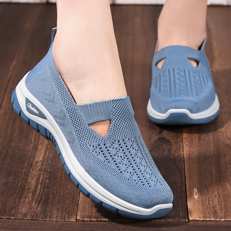 Damen Atmungsaktive Freizeit-Sneaker mit flexiblem Einstieg und rutschfester Sohle EB
