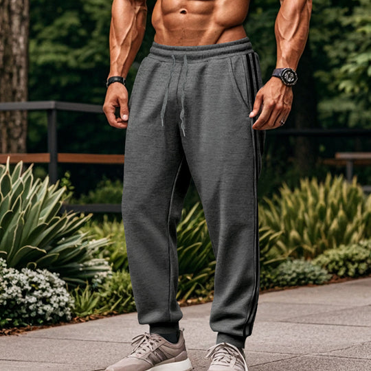 Herren Sportliche Jogginghose mit elastischem Bund und seitlichen Kontraststreifen EB