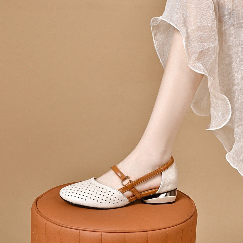 Damen Komfortable Ballerinas mit modischem Riemchen-Design EB