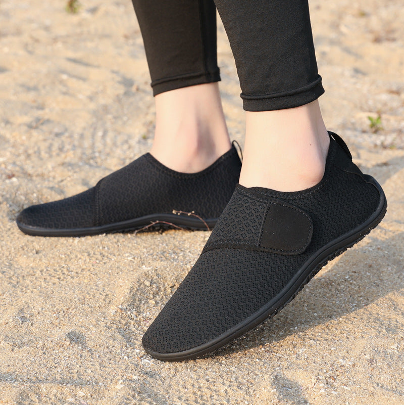Damen bequeme Slip-On Freizeitschuhe mit elastischem Verschluss EB