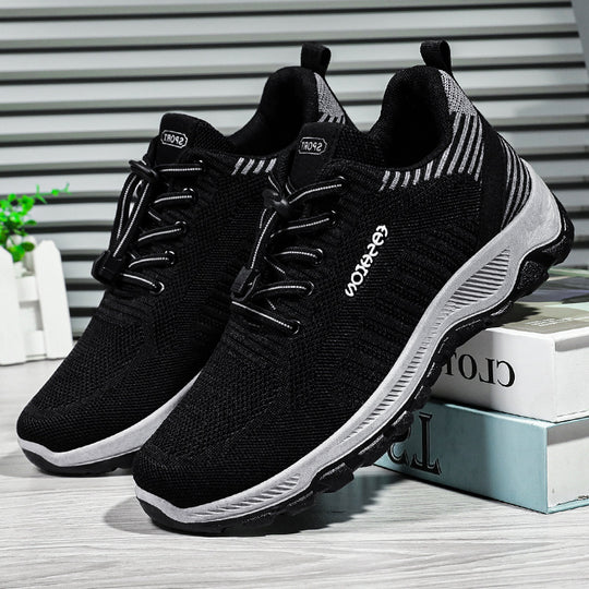 Damen Sportliche Mesh-Laufschuhe mit elastischem Schnürsystem EB