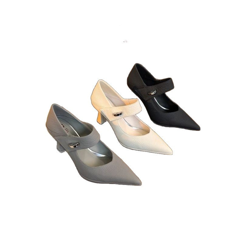 Damen elegante Slingback-Pumps mit modischem Riemendesign EB
