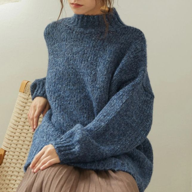 Damen Grobstrick Pullover EB