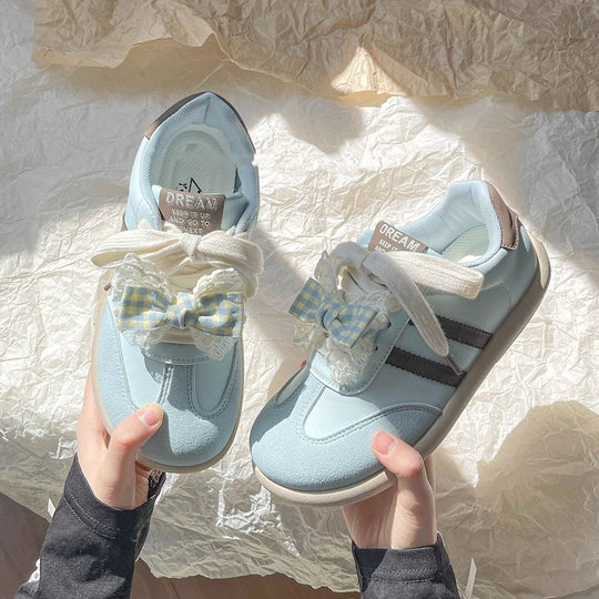 Damen Verspielte Sneakers mit innovativem Schleifendetail und atmungsaktiver Konstruktion EB