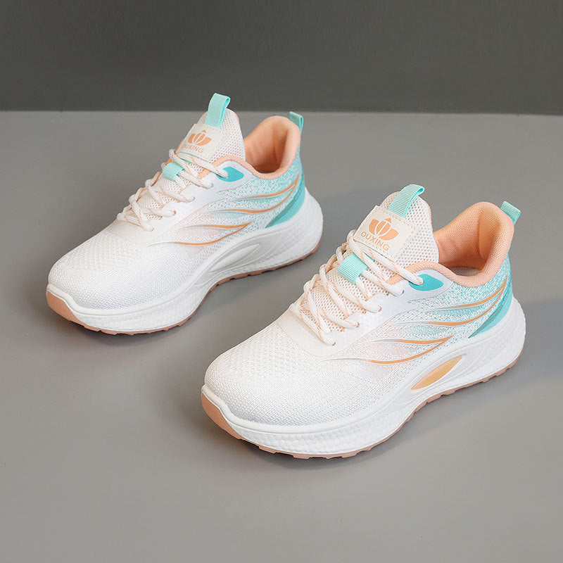 Damen Lauf- und Freizeitsneaker mit atmungsaktiver Oberflächenstruktur und dämpfender Sohle EB