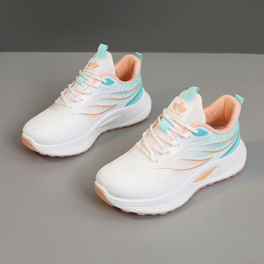Damen Lauf- und Freizeitsneaker mit atmungsaktiver Oberflächenstruktur und dämpfender Sohle EB
