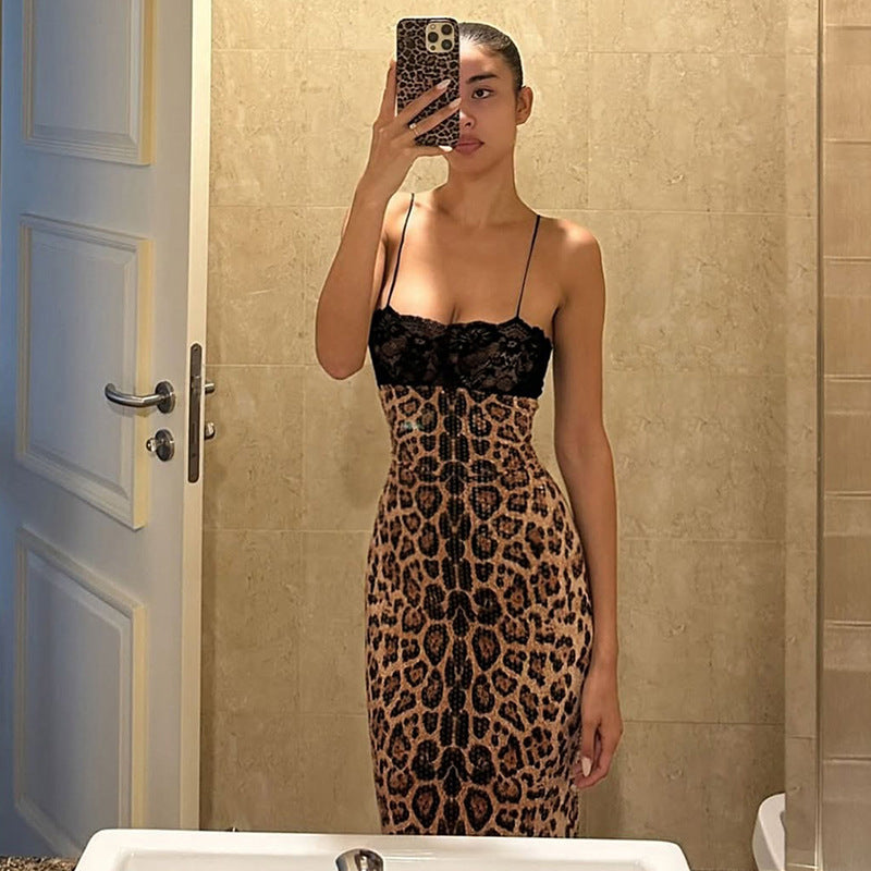 Damen Glamouröses Maxikleid mit Spitzenoberteil und Paillettenverzierung EB