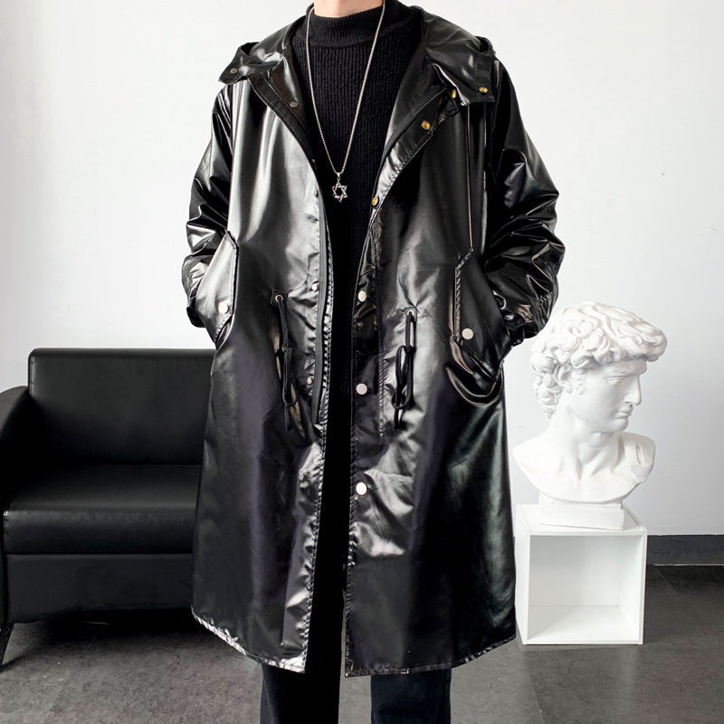 Herren reflektierende Regenjacke mit verstellbarem Kapuzenbereich und praktischen Taschen EB