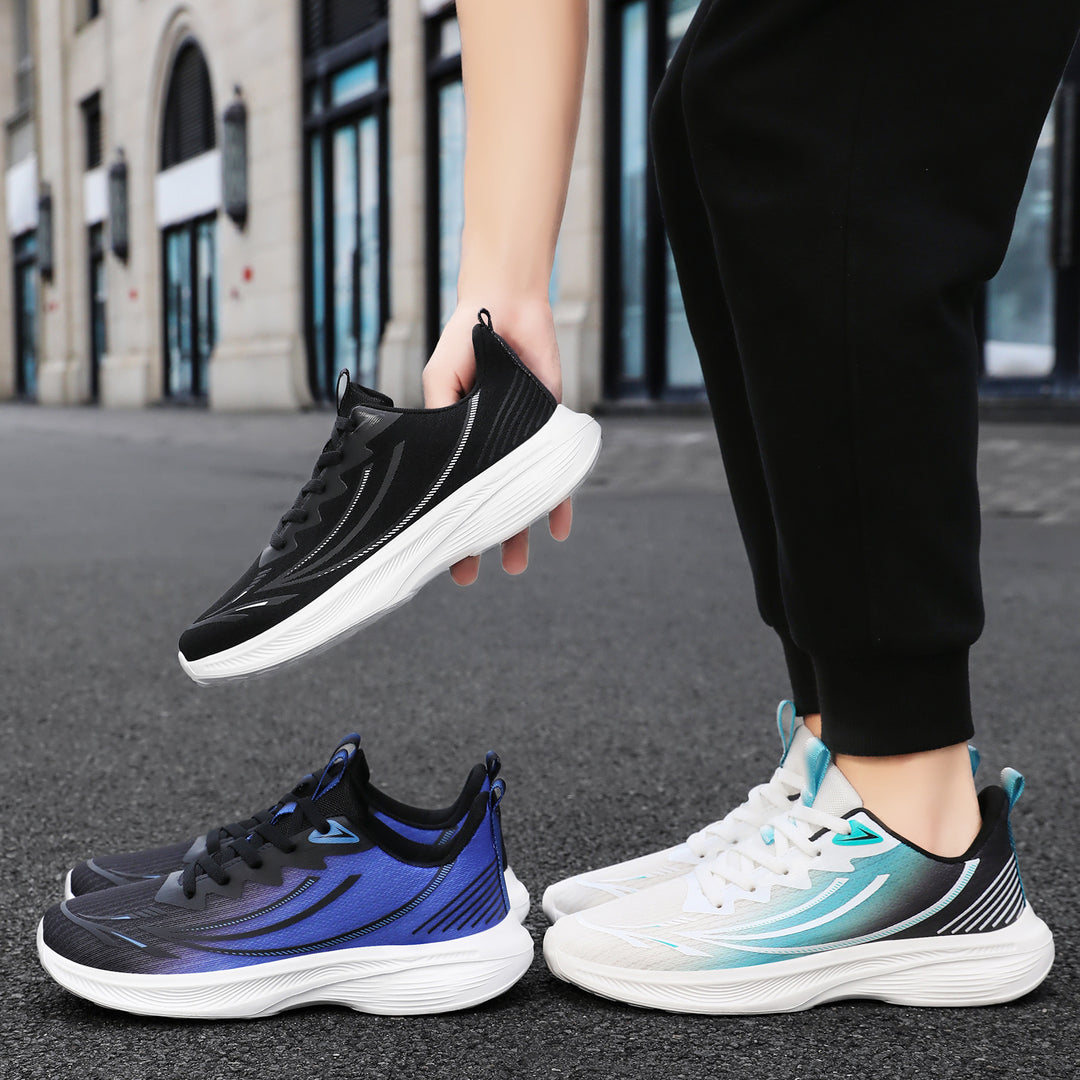 Damen Sportliche Laufschuhe mit atmungsaktivem Mesh-Obermaterial und dämpfender Sohle EB