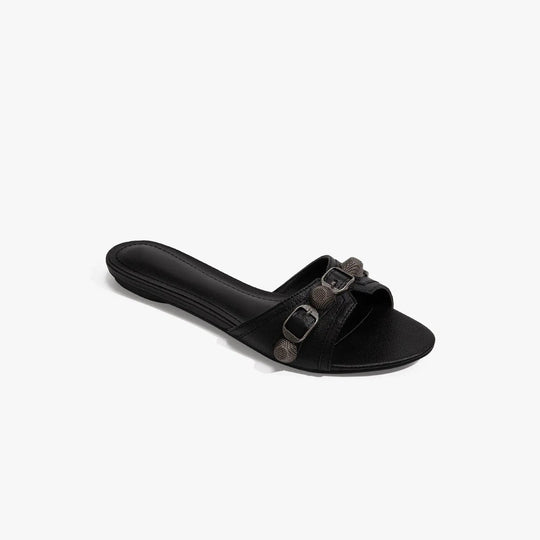 Damen modische Pantoletten mit elegantem Kettendetail EB