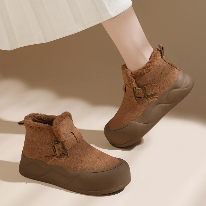 Damen Winterliche Stiefeletten mit kuscheligem Innenfutter EB