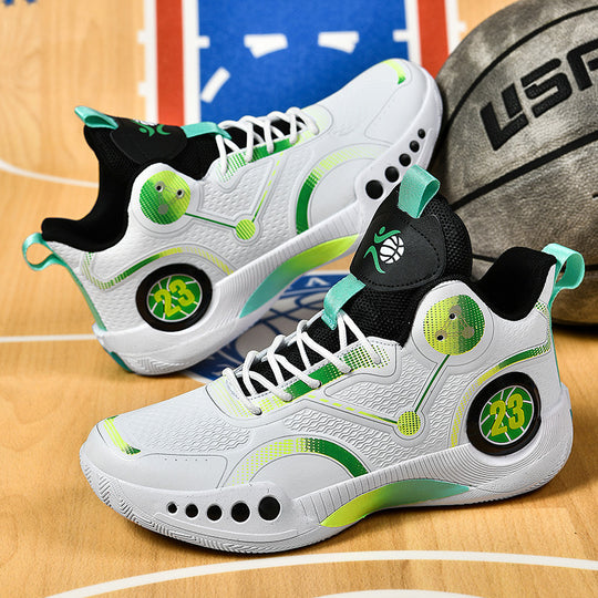 Damen Sportliche Basketball-Schuhe mit atmungsaktiver Mesh-Oberfläche und stabiler Dämpfung EB