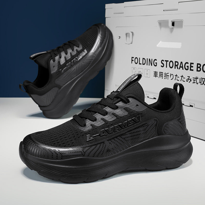 Damen Sportliche Lauf-Sneaker mit atmungsaktiver Mesh-Oberfläche und gepolsterter Sohle EB