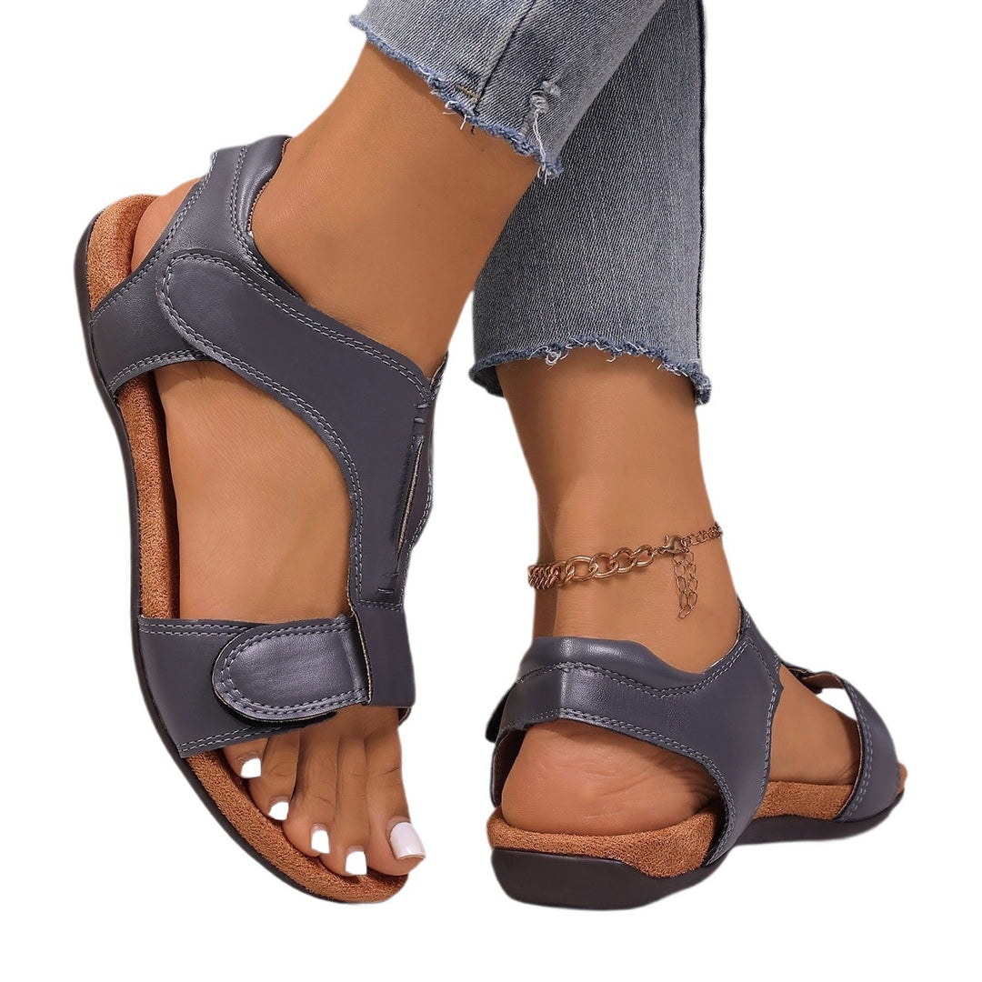 Damen Komfortable und stilvolle Riemensandalen mit anatomischem Fußbett EB