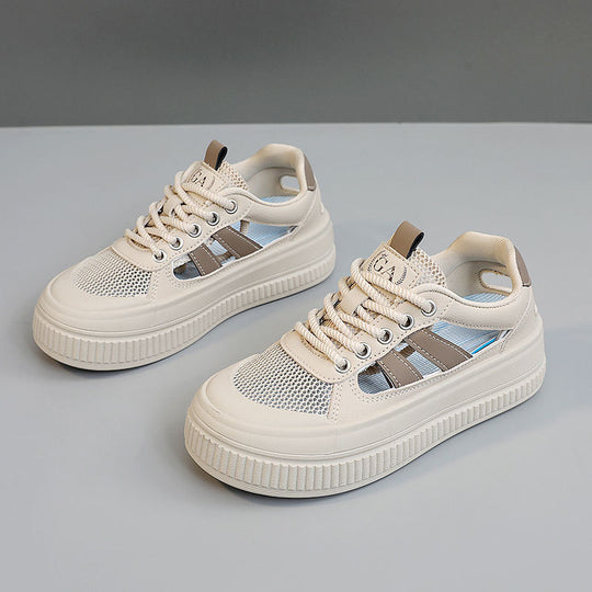 Damen Sneaker mit luftdurchlässiger Mesh-Oberfläche und sportlichem Komfort EB