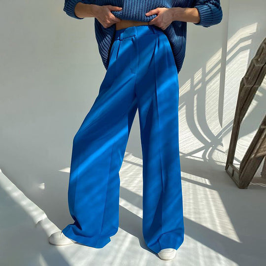 Damen Weite Palazzo-Hose mit eleganter Taillierung und modischem Schnitt EB