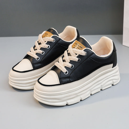 Damen Platform Sneakers mit robustem Sohlenprofil und eleganter Schnürung EB