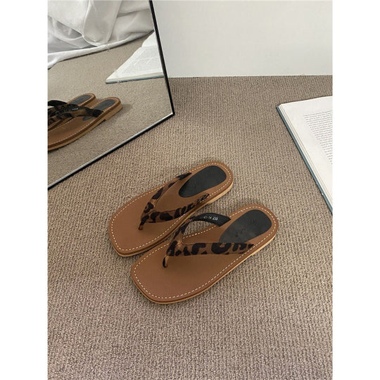 Damen trendige Clogs mit Leopardenmuster EB