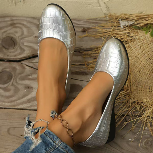 Damen Komfortable Wedge-Pantoletten mit elegantem Kunstleder-Obermaterial EB
