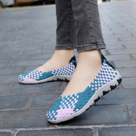 Damen Komfortable und atmungsaktive Slip-On Sneakers EB