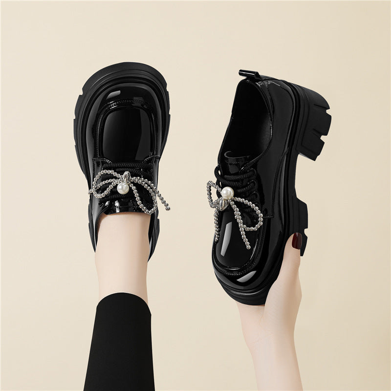 Damen Modische Schnürschuhe mit kreativen Zierdetails EB
