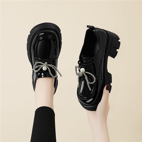Damen Modische Schnürschuhe mit kreativen Zierdetails EB