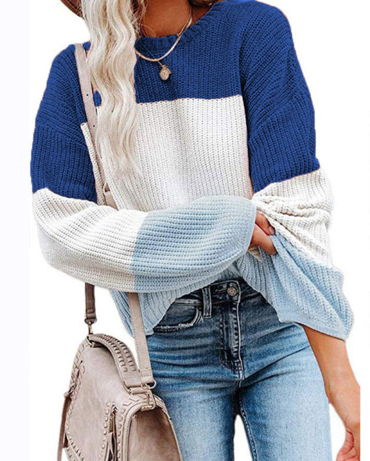Damen lässiger Strickpullover EB