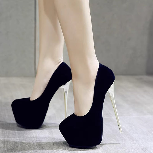 Damen elegante High Heel Schuhe mit hohem Plateau EB