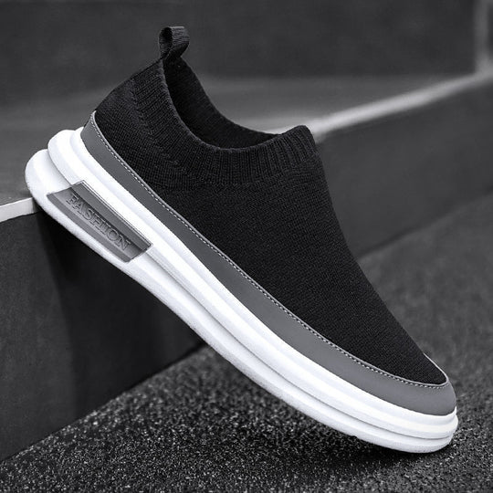 Damen Bequeme Strick-Sneakers mit flexibler und rutschfester Sohle EB