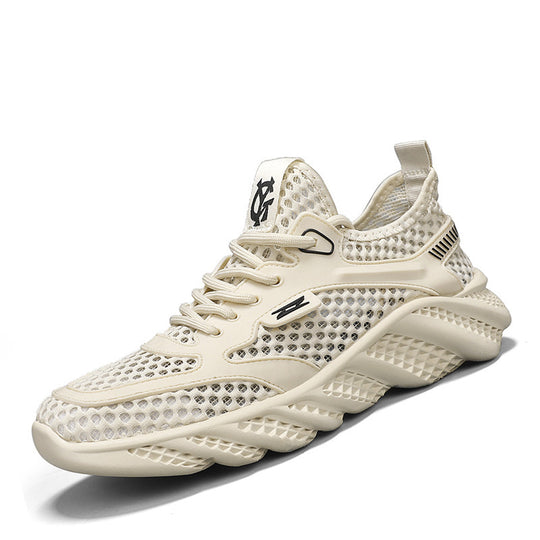 Damen Sportliche Sneakers mit atmungsaktiver Mesh-Oberfläche und rutschfester Sohle EB