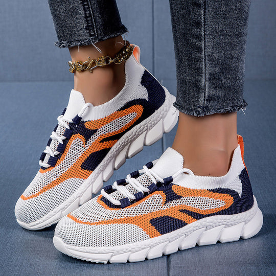 Damen Leichte Sportschuhe mit atmungsaktivem Mesh-Obermaterial und rutschfester Sohle EB