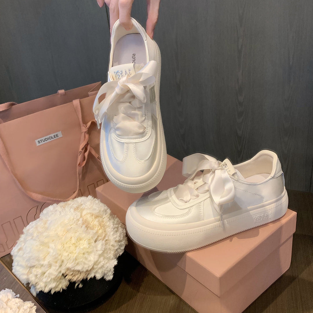 Damen Sneakers mit eleganter Schleifenverzierung und atmungsaktiver Oberfläche EB
