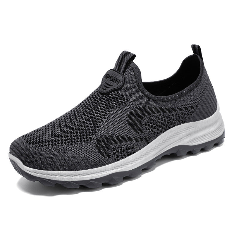 Damen Bequeme Slip-On Sportschuhe mit atmungsaktivem Mesh-Obermaterial EB
