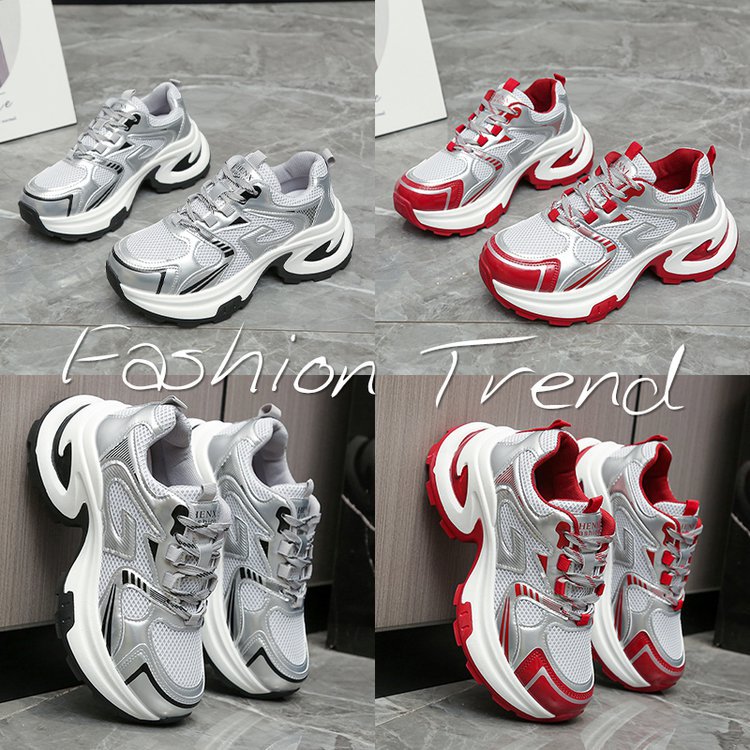 Damen Lauf-Sneaker mit atmungsaktivem Mesh-Obermaterial und stoßdämpfender Sohle EB