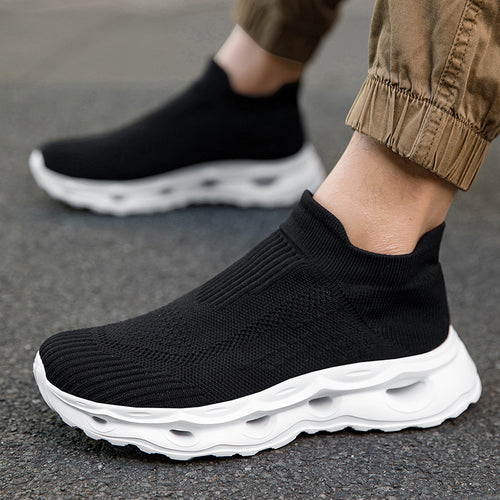 Damen Hochentwickelte Sportliche Sneakers mit elastischem Strickoberteil und dämpfender Sohle EB